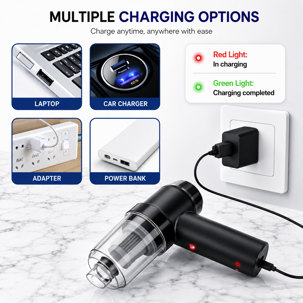 Portable Handheld Vaccum Cleaner for Car & Home